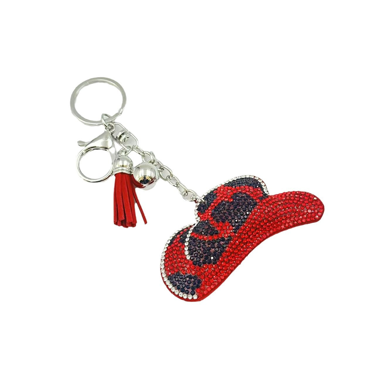 Wholesale Western Leopard Diamond Crystal Keychain